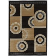 United Weavers of America Contours Collection Spiral Canvas Heavyweight Heatset Olefin Rug, 2-Feet 7-Inch by 4-Feet 2-Inch, Chocolate