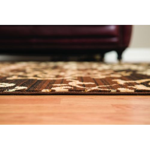  United Weavers of America Dallas Countess Rug - 1ft. 11n. X 3ft. 3in, Chocolate Brown, Area Rug with Abstract Pattern, Jute Backing