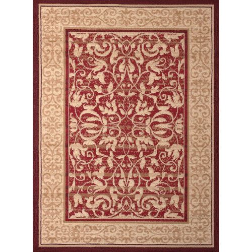  United Weavers of America Dallas Baroness Rug, 5 x 8, Red