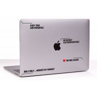 UnitedKingdomOfDecal Callout captions funny New MacBook Decal sticker. Choose your size.