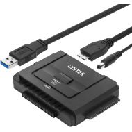 [아마존 핫딜]  [아마존핫딜]Unitek UNITEK USB 3.0 to IDE & SATA Converter External Hard Drive Adapter Kit for Universal 2.5/3.5 HDD/SSD Hard Drive Disk, One Touch Backup Function and Restore Software, Included 12V/2