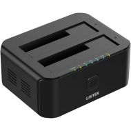 Unitek UNITEK Aluminum USB 3.0 to SATA Dual Bay External Hard Drive Docking Station with UASP for 2.5  3.5-inch HDD SSD, Hard Drive DuplicatorOffline Clone Function (2 x 10TB Support)-S