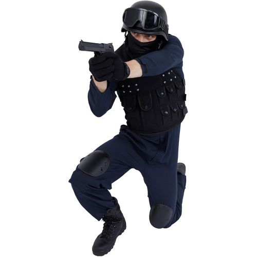  Uniton Club King - S.W.A.T. Style Deluxe Costume Set - Mens XS to Medium Size