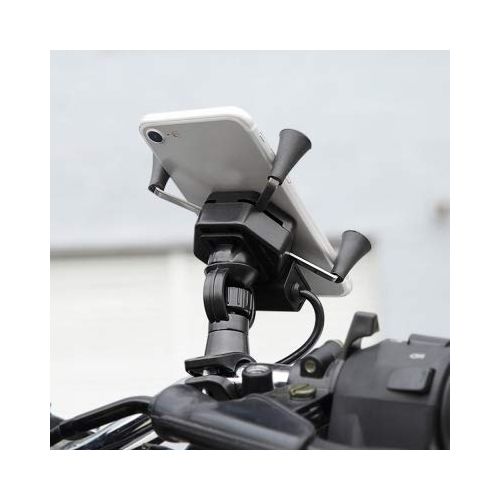  Universal Mobile Phone Holder Rack Navigation Bracket with USB Charging for Electric Car Motorcycle