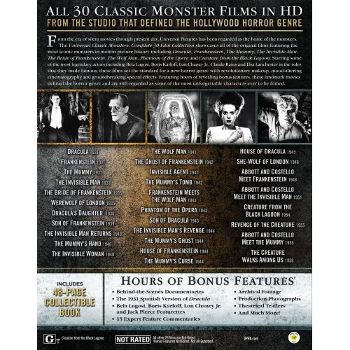  [아마존 핫딜] [아마존핫딜]Universal Studios Home Entertainment Universal Classic Monsters: Complete 30-Film Collection