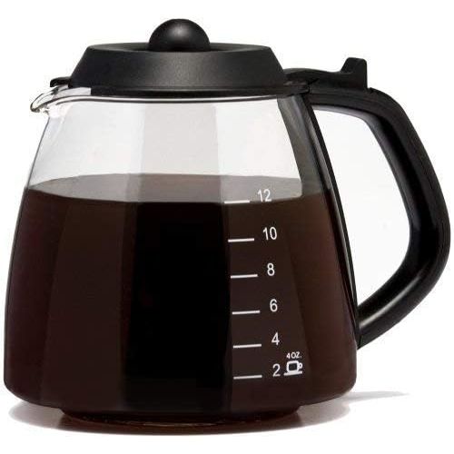  [아마존베스트]Universal Fit 12 Cup Glass Coffee Carafe Fits Black & Decker, Cuisinart DCC-1200 & DGB-900BC, DeLonghi, Hamilton Beach, Krups, Melitta, Mr. Coffee BVMC-SJX33GT & CG13 & Many More,