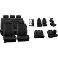 Universal Fit Leatherette Car Seat Cover Set (9-Piece)
