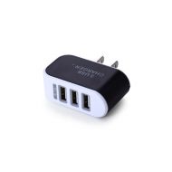Universal 3 Port LED Wall Charger Adapter Travel Wall Home Charger