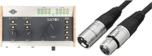 UA Volt 476 USB Audio Interface + Amazon Basics XLR Microphone Cable (6 Foot)