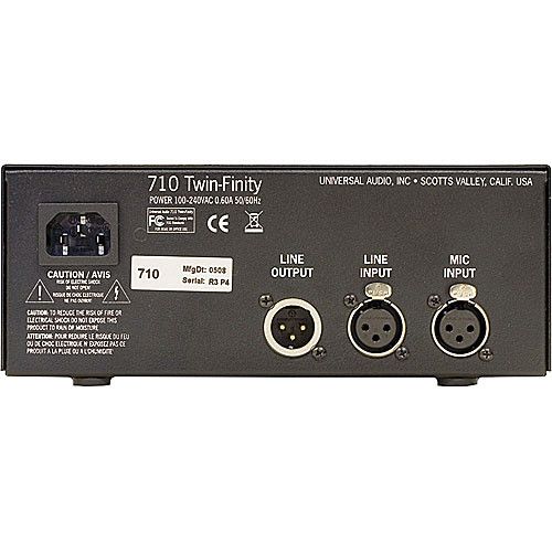  Universal Audio 710 Twin-Finity - Microphone/Line Preamplifier