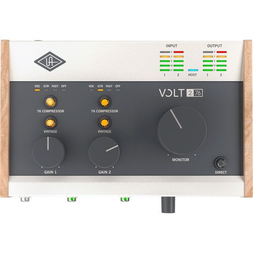  Universal Audio Volt 276 Portable 2x2 USB Type-C Audio/MIDI Interface with Built-In Compressor