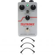 Universal Audio Teletronix LA-2A Studio Compressor Pedal with 3 Patch Cables