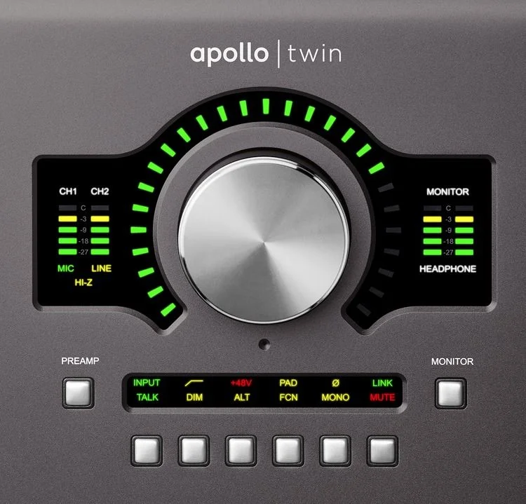  Universal Audio Apollo Twin MKII DUO Heritage Edition 10x6 Thunderbolt Audio Interface with UAD DSP