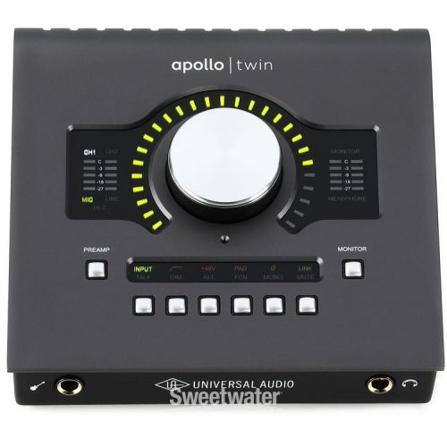  Universal Audio Apollo Twin MKII DUO Heritage Edition 10x6 Thunderbolt Audio Interface with UAD DSP