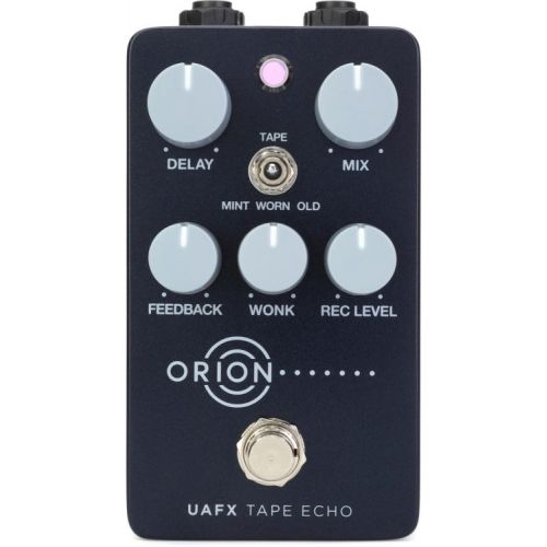  Universal Audio UAFX Orion Tape Echo Pedal and 3 Patch Cables