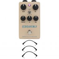 Universal Audio UAFX Heavenly Plate Reverb Guitar Effects Pedal and 3 Patch Cables