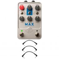 Universal Audio Max Preamp and Dual Compressor Pedal Pedal with 3 Patch Cables