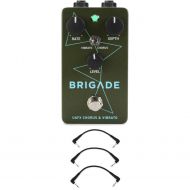 Universal Audio UAFX Brigade Chorus and Vibrato Effects Pedal with 3 Patch Cables