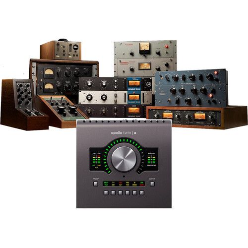  Universal Audio Apollo Twin X QUAD Heritage Edition Audio Interface Kit with UAD-2 Satellite Thunderbolt 3 QUAD Core