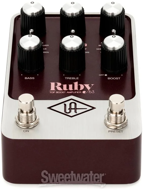  Universal Audio Ruby '63 Top Boost Amplifier Pedal