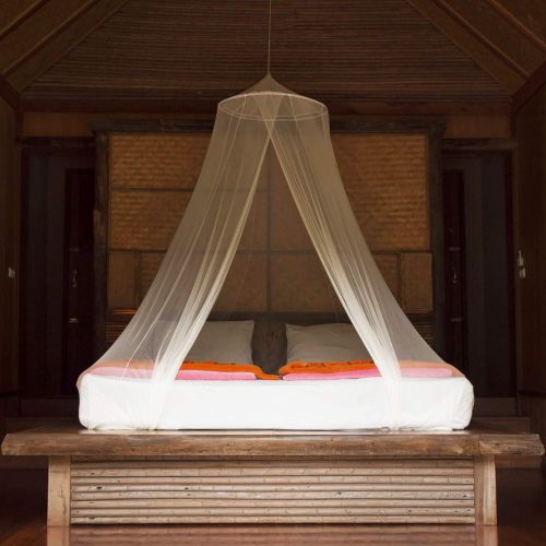  [아마존베스트]Universal Backpackers Mosquito Net for Single to King-Sized Beds  2 Openings or Fully-Enclosed Bed Canopy  Conical Design for Decoration or Travel  Free Bag & Hanging Kit for Ea