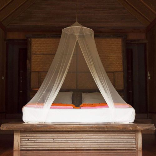  Universal Backpackers Mosquito Net for Single to King-Sized Beds ? 2 Openings or Fully-Enclosed Bed Canopy ? Conical Design for Decoration or Travel ? Free Bag & Hanging Kit for Ea