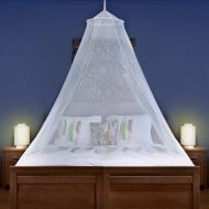 Universal Backpackers Mosquito Net for Single to King-Sized Beds ? 2 Openings or Fully-Enclosed Bed Canopy ? Conical Design for Decoration or Travel ? Free Bag & Hanging Kit for Ea