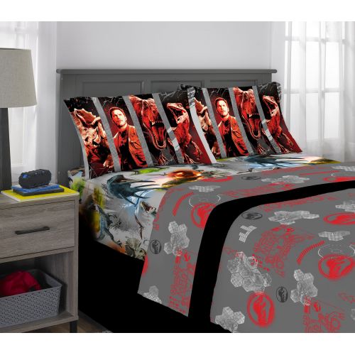  Universal Jurassic World 2 Eruption Kids Bedding Sheet Set, Full