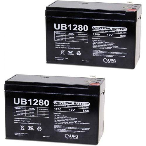  Universal Power Group 12V 8Ah Electric Scooter Battery for 7Ah Razor W15130412003-2 Pack