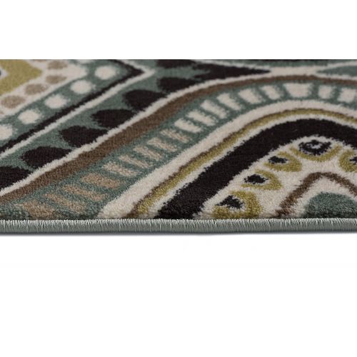  Universal Rugs Aurora Contemporary Abstract Seafoam Scatter Mat Rug, 2 x 3