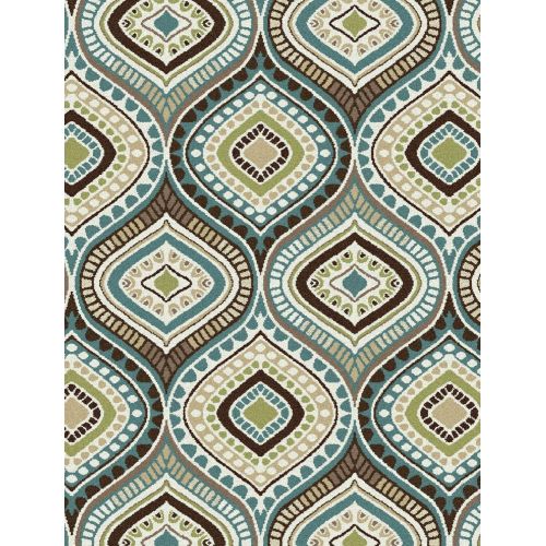  Universal Rugs Aurora Contemporary Abstract Seafoam Scatter Mat Rug, 2 x 3