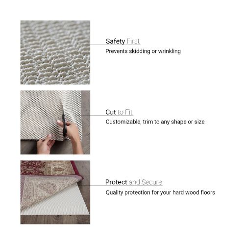  Universal Rugs Comfort Grip Multi-Purpose 9 x 12.6 Non-Slip Premium Floor-Safe Rug Pad