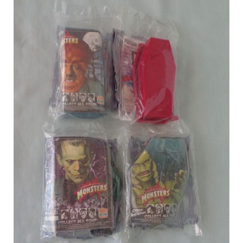  Universal studios Universal Studios Monsters Burger King Kids Toy Set Dracula Wolfman Black Lagoon