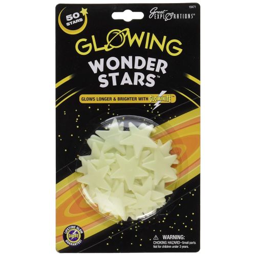  University Games Great Explorations Glow In The Dark Wonder Stars (50 Stars)