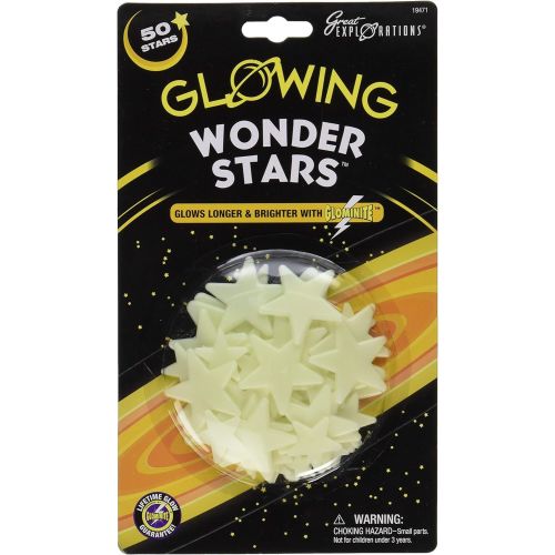  [아마존베스트]University Games Great Explorations Glow In The Dark Wonder Stars (50 Stars)