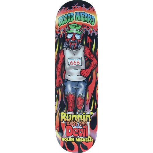  Universo Brands Blood Wizard Miskell Runnin with The Devil Skateboard Deck -8.6 - Assembled AS Complete Skateboards
