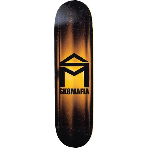  Universo Brands Sk8mafia Glare Skateboard Deck -8.1 Yellow - Assembled AS Complete Skateboards