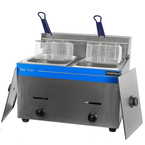  Uniworld UniWorld Deep Fryer Dual Basket Liquid Propane Stainless Steel UGF-72