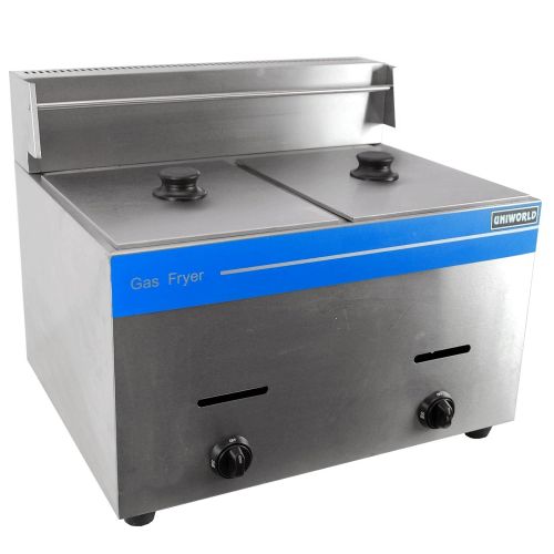  Uniworld UniWorld Deep Fryer Dual Basket Liquid Propane Stainless Steel UGF-72