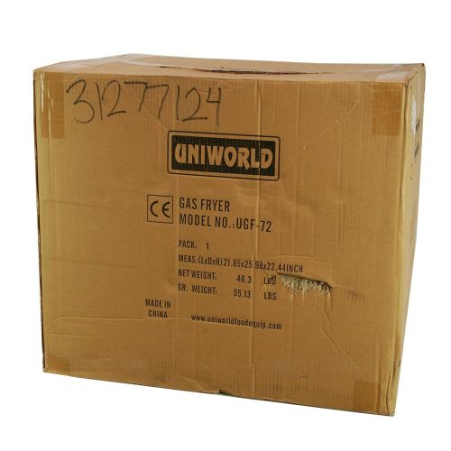  Uniworld UniWorld Deep Fryer Dual Basket Liquid Propane Stainless Steel UGF-72