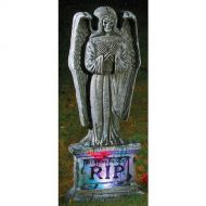 Morris Costumes Lite Up Gothic Angel Tombstone Halloween Decoration