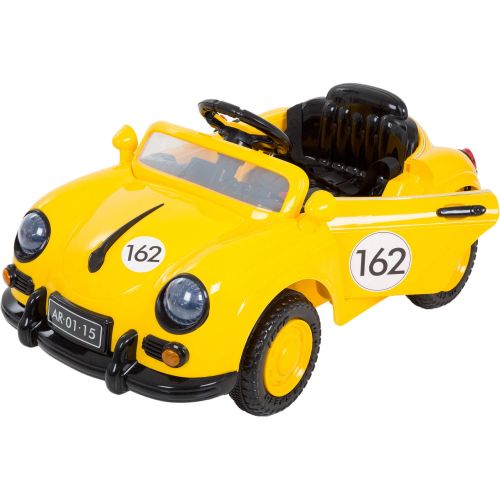  Lil Rider Ride On Toy Car, Battery Powered Classic Sports Car With Remote Control and Sound by Lil’ Rider  Toys for Boys and Girls 2  5 Year Olds (Yellow)