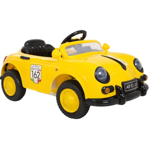  Lil Rider Ride On Toy Car, Battery Powered Classic Sports Car With Remote Control and Sound by Lil’ Rider  Toys for Boys and Girls 2  5 Year Olds (Yellow)