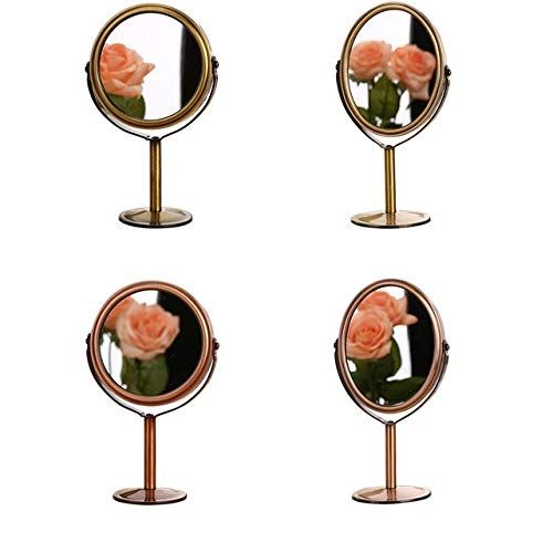  Unknown 4 Styles New Double Hairdressing Mirror Desk Makeup Mirror 1:2 Magnifying Function Glass Cosmetic Mirrors - NO4