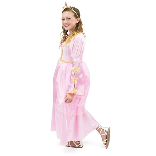  Unknown Pink Princess Girls Party Dress Kids Queen Crown Halloween Costume