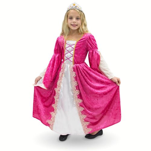  Unknown Regal Queen Princess Pink Victorian Party Dress Kids Premium Halloween Costume