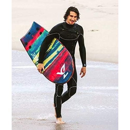  Unknown ZEFR Fusion Board (Choose Style) INDESTRUCTIBLE 48 Solid Foam 1-Piece Construction Hybrid Surfboard Bodyboard, Shore-Break Proof, Leash & Fins Incl.