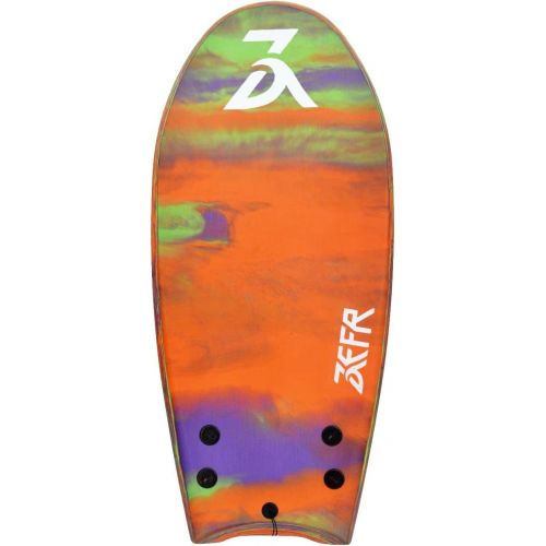  Unknown ZEFR Fusion Board (Choose Style) INDESTRUCTIBLE 48 Solid Foam 1-Piece Construction Hybrid Surfboard Bodyboard, Shore-Break Proof, Leash & Fins Incl.