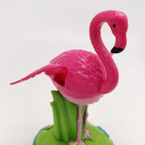  [아마존베스트]Solar Powered Dancing Figures Toy, Swinging Frog Flamingo Figurine, Car Desk Decor