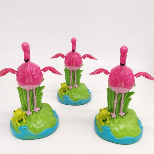  [아마존베스트]Solar Powered Dancing Figures Toy, Swinging Frog Flamingo Figurine, Car Desk Decor